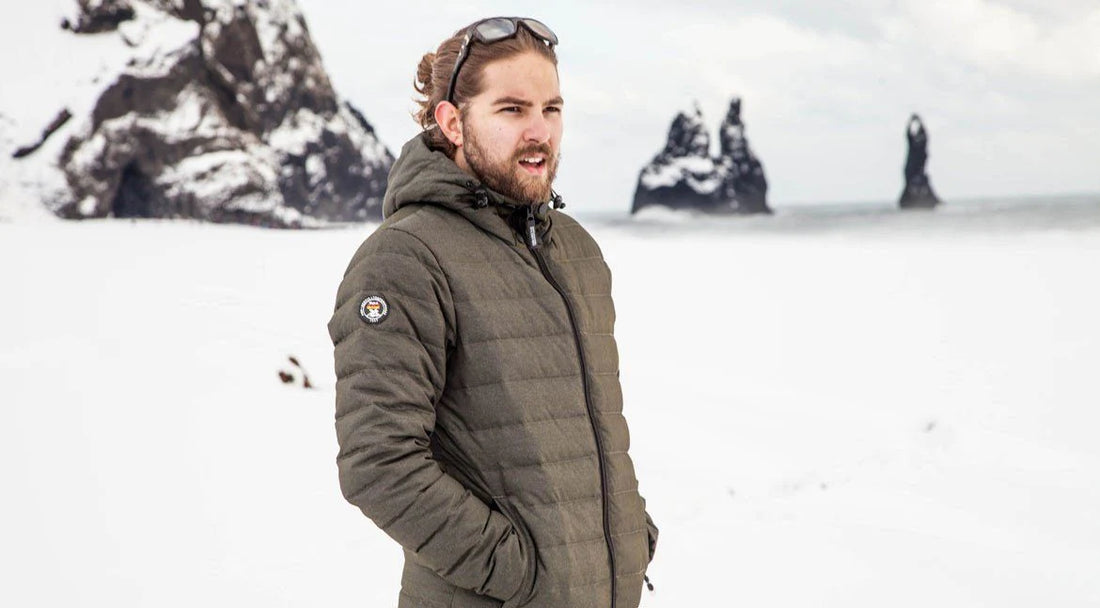 Thin packable top down jacket