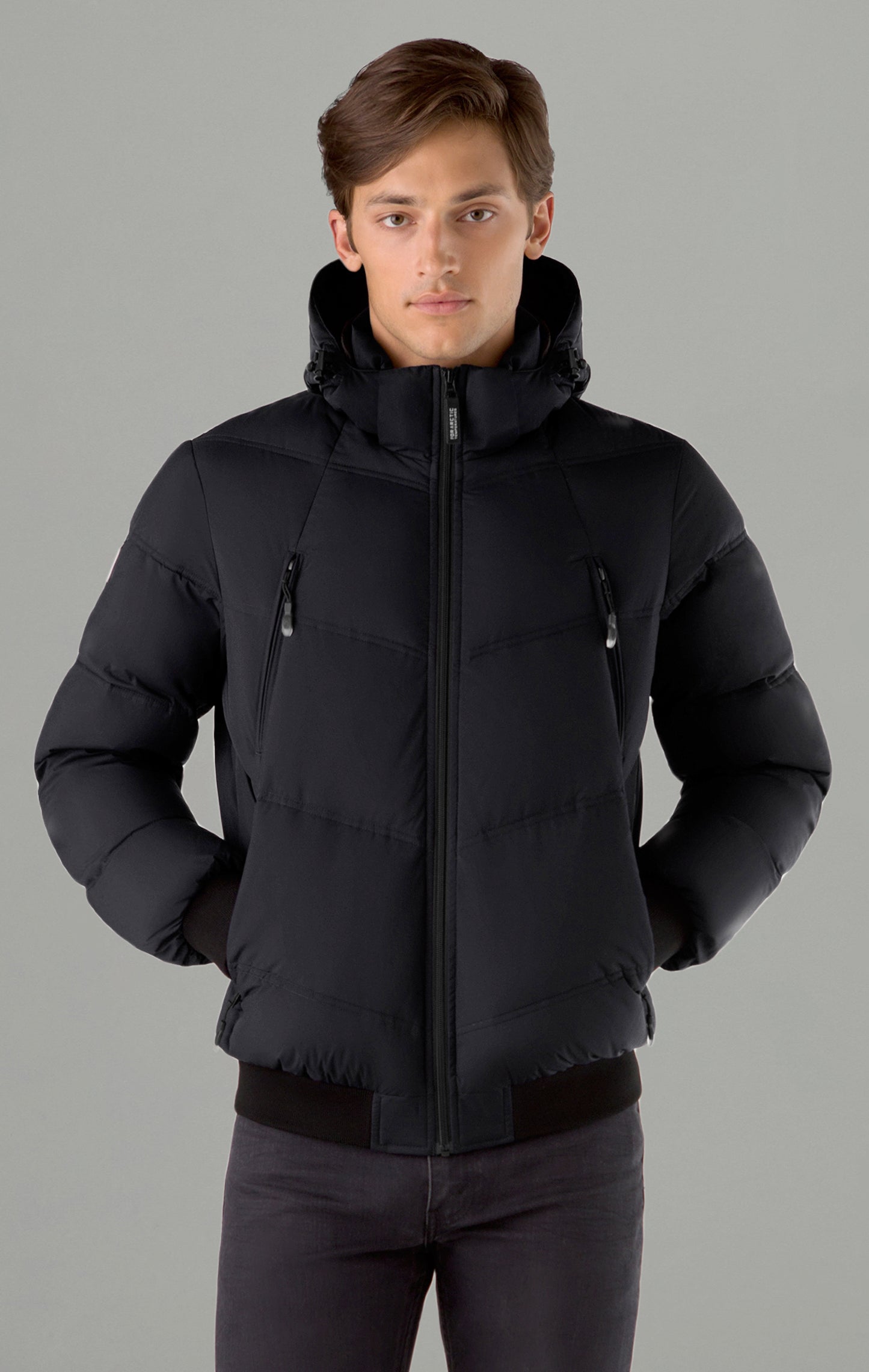 ME2061 | Men's Puffer Coat In Two Lengths by Norris Dánta Ford | Know Me