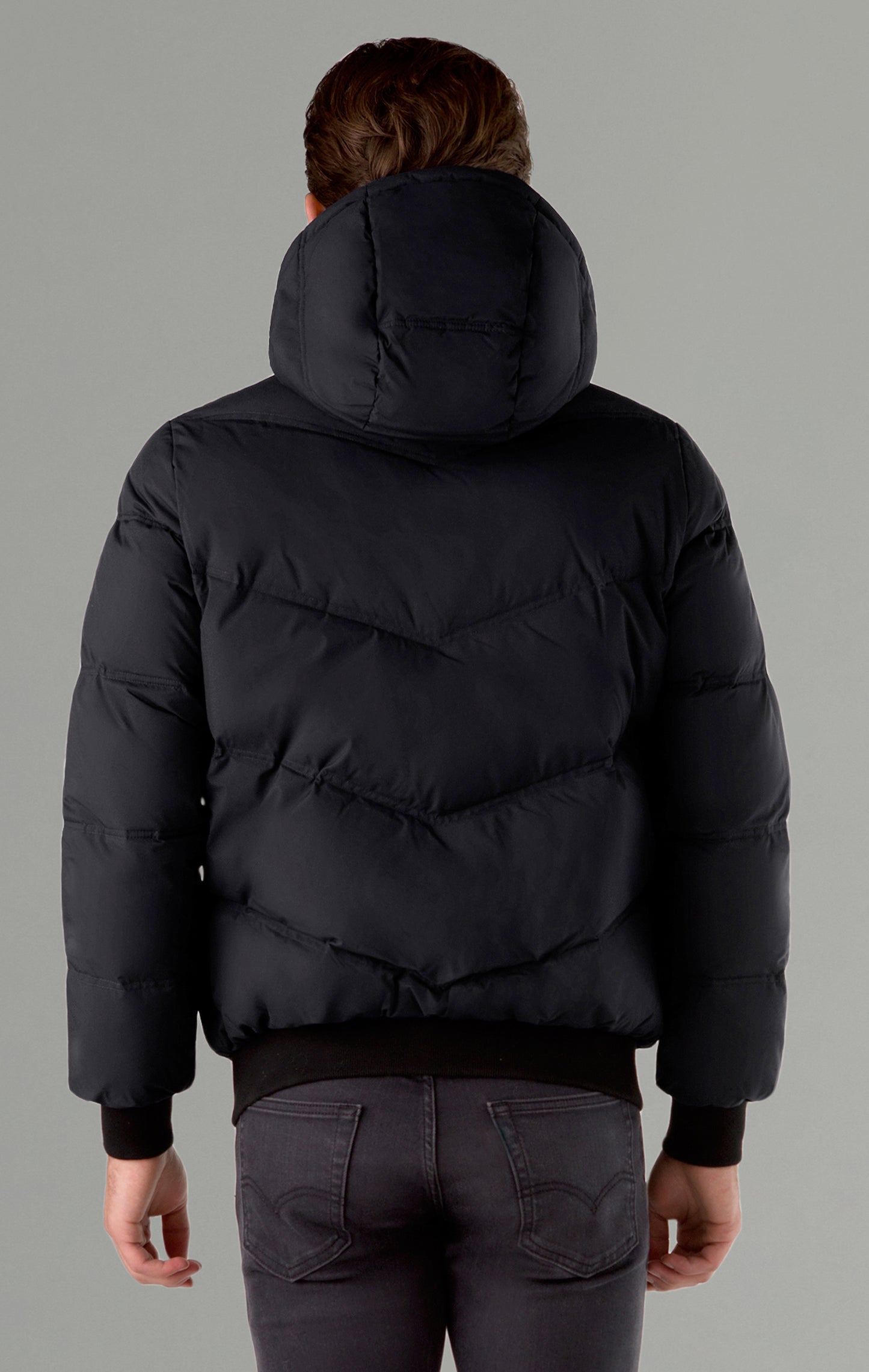 Karbon Mens Large Jacket, Black with dual pockets, lightweight inner fleece