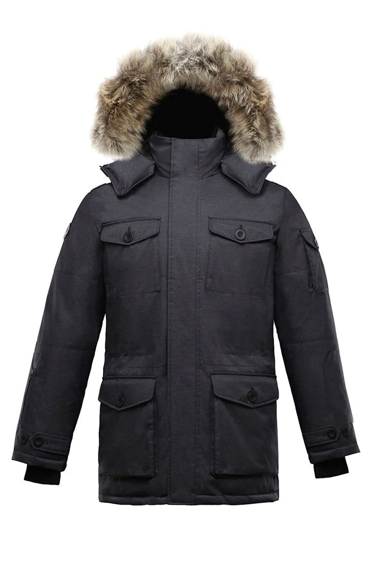 Eldridge Men's Long Down Parka With Hood | Triple F.A.T. Goose