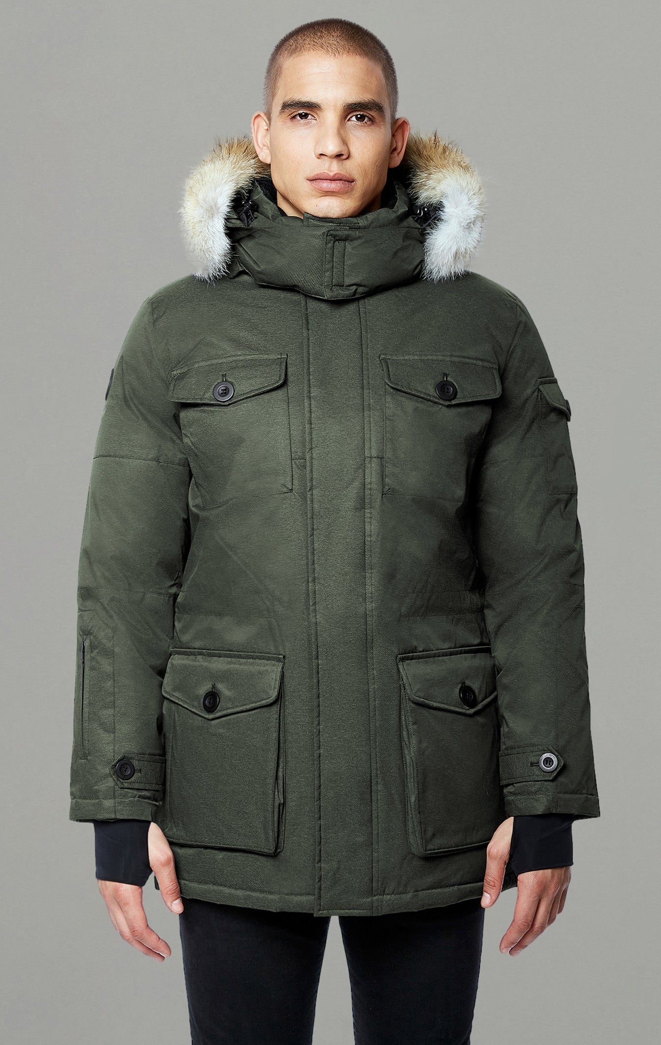 Eldridge Men's Long Down Parka With Hood | Triple F.A.T. Goose