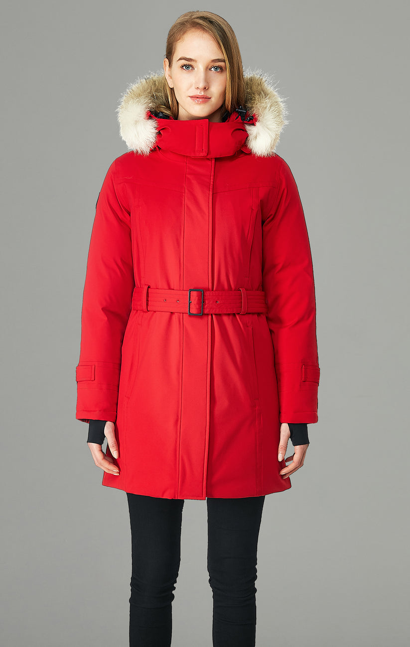 Olevia Women's Belted Down Parka – Triple F.A.T. Goose