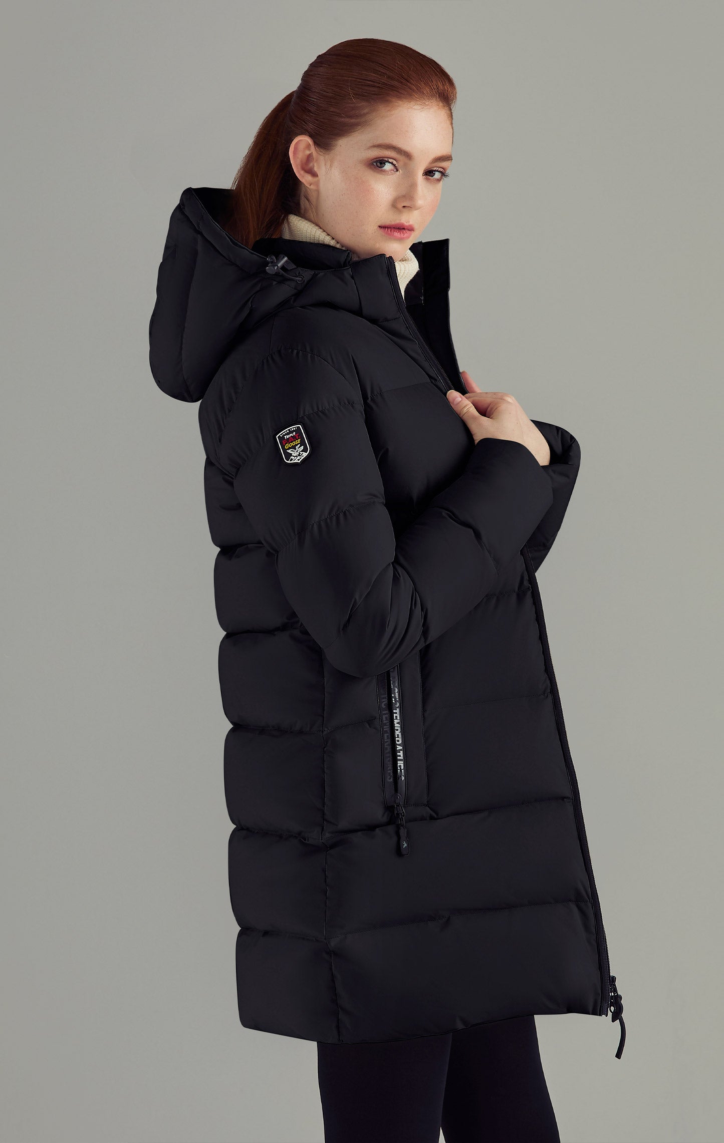Long Down-Filled Puffer Jacket for Women