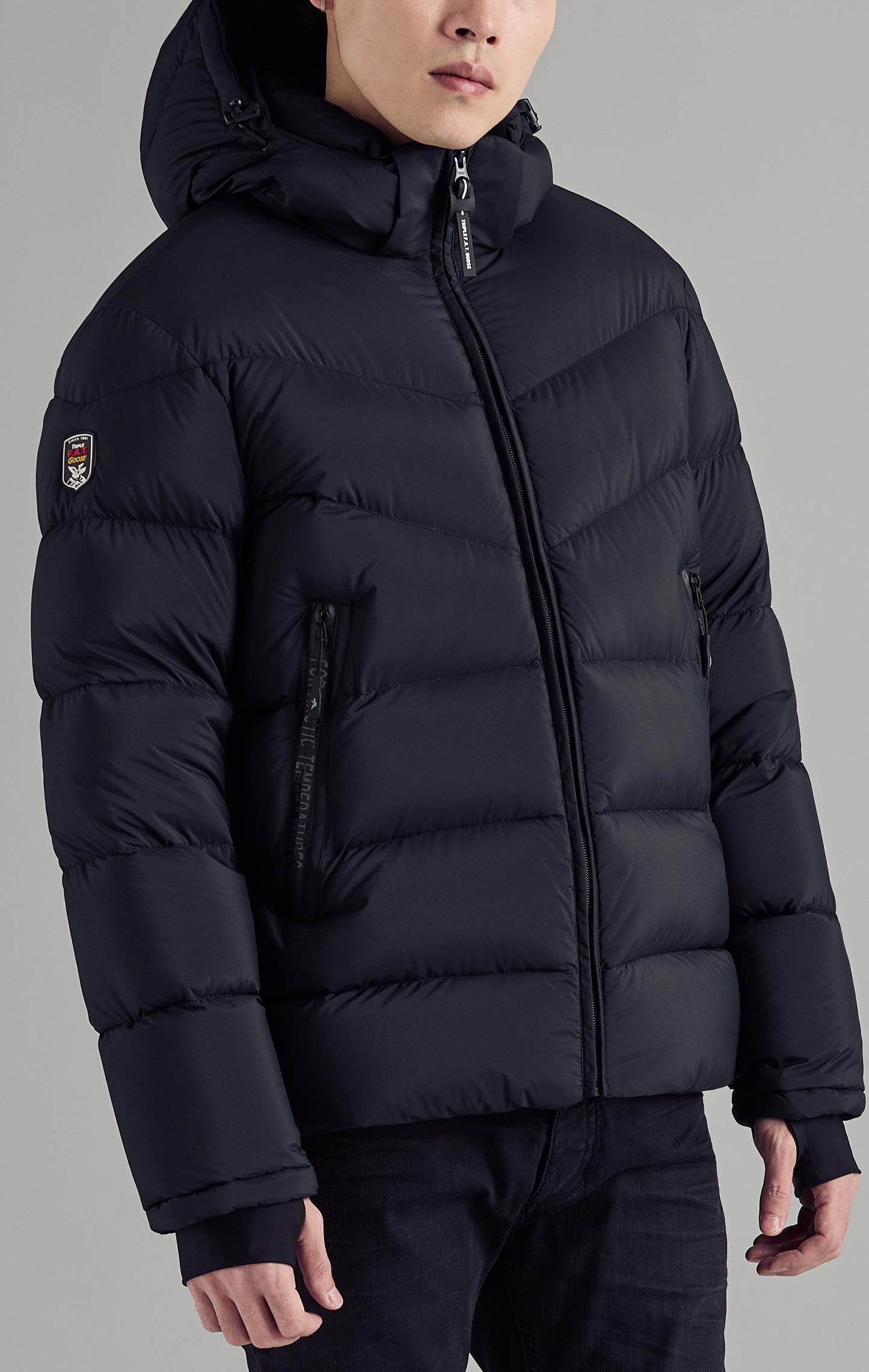 Triple fat sale goose down jacket