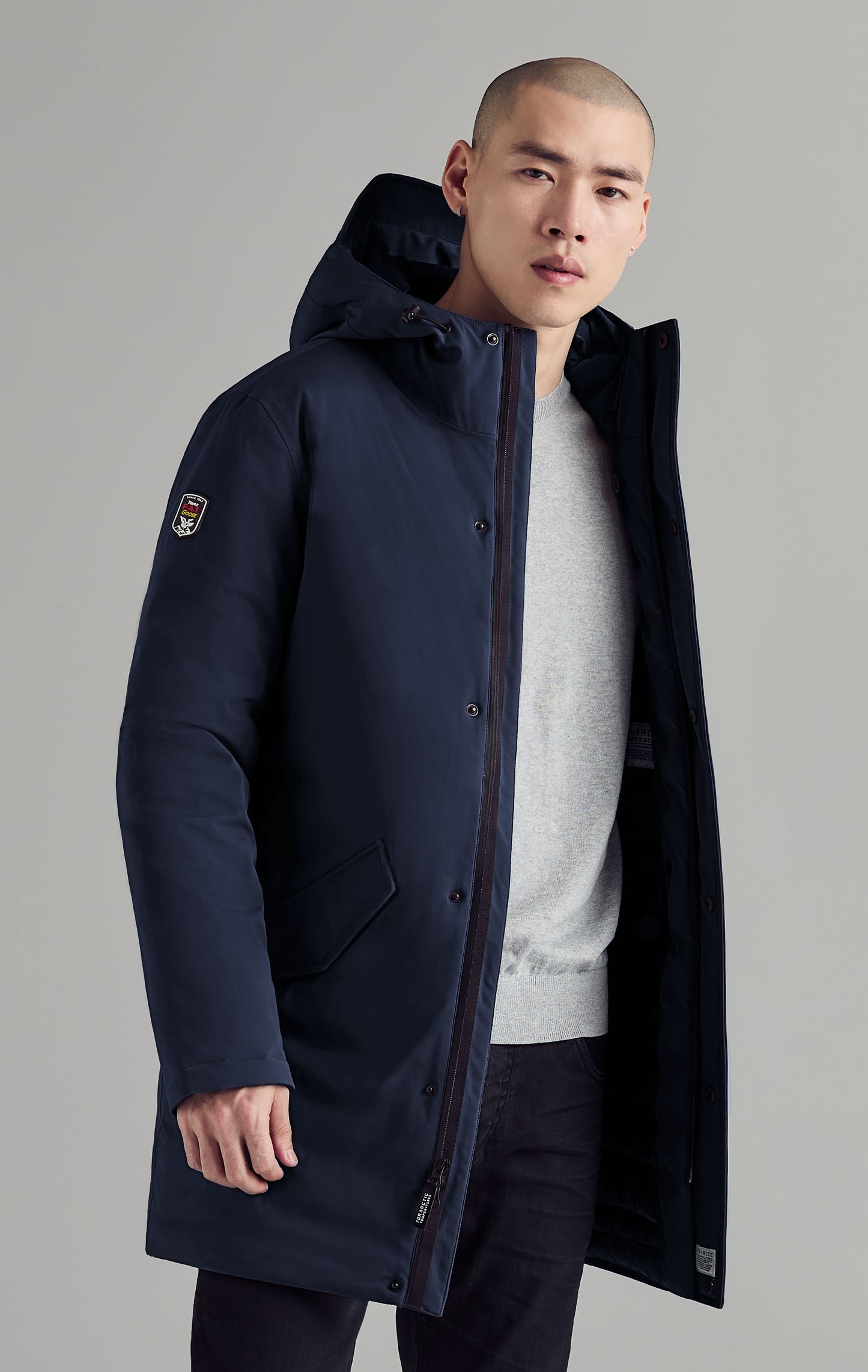 Thin shop parka mens